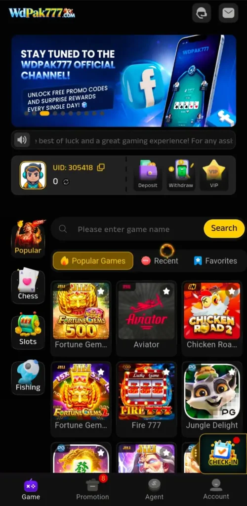 WDpak777 Game APK Download